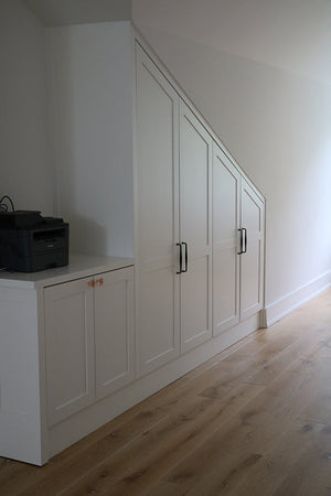 Unique Cabinet Solutions With Ready To Paint MDF Angled Doors