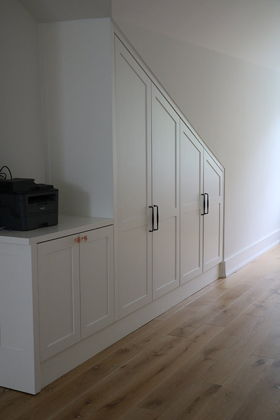 Unique Cabinet Solutions With Ready To Paint MDF Angled Doors